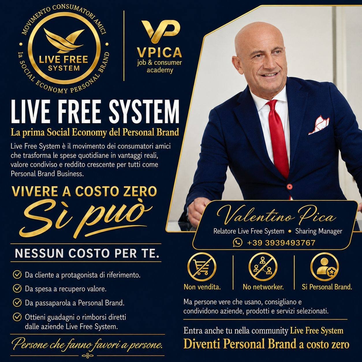 Live Free System, Valentino Pica
